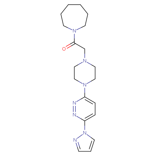 1-(azepan-1-yl)-2-{4-[6-(1H-pyrazol-1-yl)pyridazin-3-yl]piperazin-1-yl}ethan-1-one