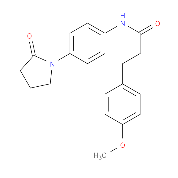 3-(4-methoxyphenyl)-N-[4-(2-oxopyrrolidin-1-yl)phenyl]propanamide