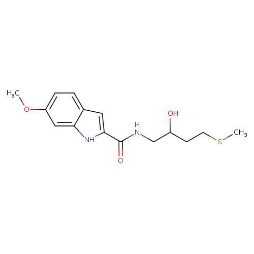 N-[2-hydroxy-4-(methylsulfanyl)butyl]-6-methoxy-1H-indole-2-carboxamide