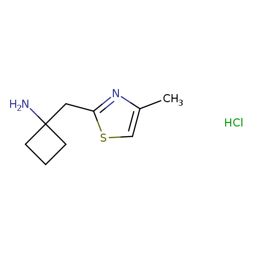 1-[(4-methyl-1,3-thiazol-2-yl)methyl]cyclobutan-1-aminehydrochloride