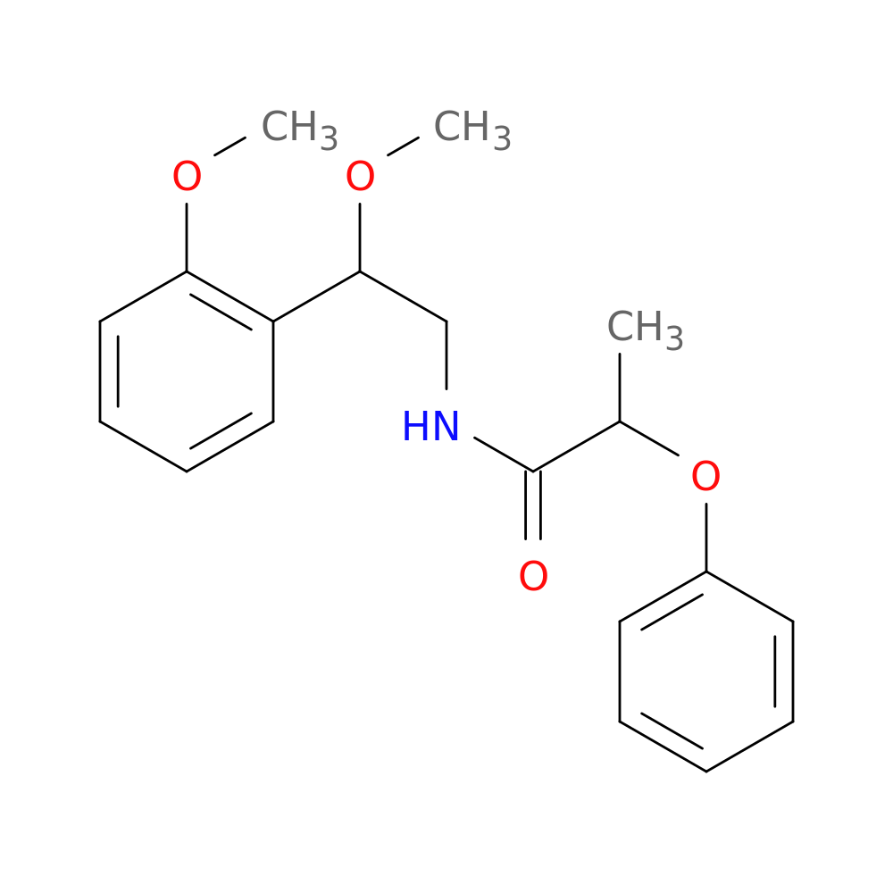 N-[2-methoxy-2-(2-methoxyphenyl)ethyl]-2-phenoxypropanamide
