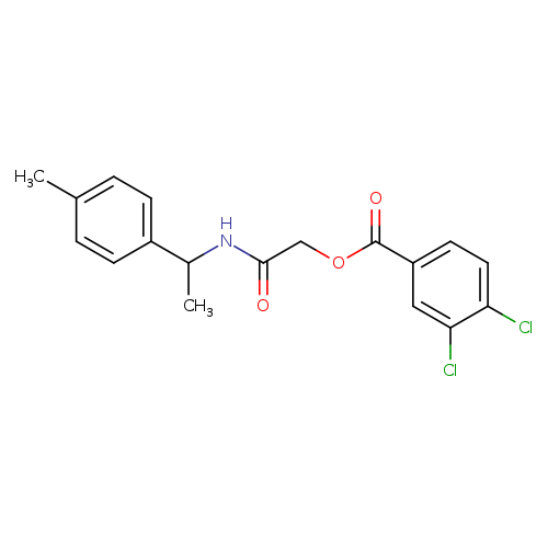 {[1-(4-methylphenyl)ethyl]carbamoyl}methyl 3,4-dichlorobenzoate