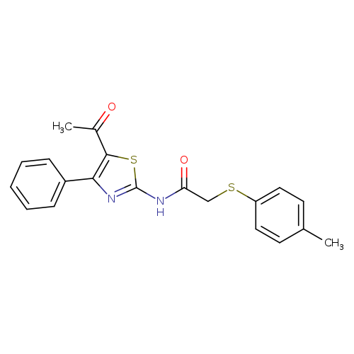 N-(5-acetyl-4-phenyl-1,3-thiazol-2-yl)-2-[(4-methylphenyl)sulfanyl]acetamide