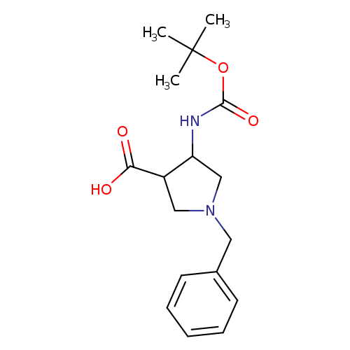 1-benzyl-4-(tert-butoxycarbonylamino)pyrrolidine-3-carboxylic acid
