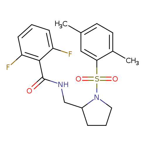 N-{[1-(2,5-dimethylbenzenesulfonyl)pyrrolidin-2-yl]methyl}-2,6-difluorobenzamide