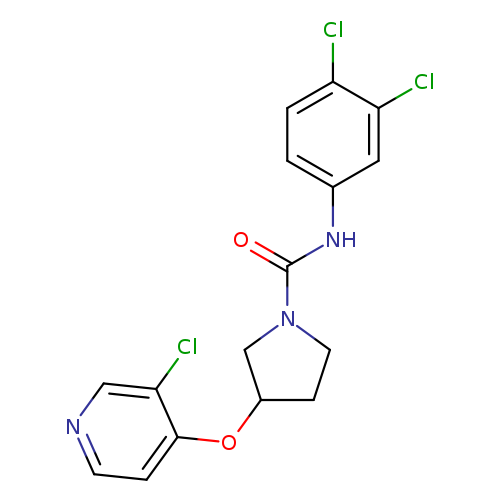 3-[(3-chloropyridin-4-yl)oxy]-N-(3,4-dichlorophenyl)pyrrolidine-1-carboxamide