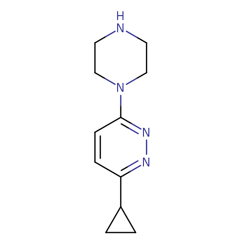 3-cyclopropyl-6-(piperazin-1-yl)pyridazine