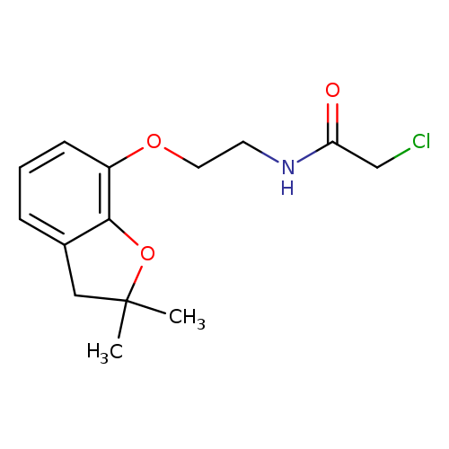 2-chloro-N-{2-[(2,2-dimethyl-2,3-dihydro-1-benzofuran-7-yl)oxy]ethyl}acetamide