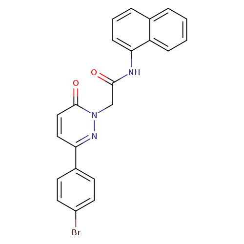 2-[3-(4-bromophenyl)-6-oxo-1,6-dihydropyridazin-1-yl]-N-(naphthalen-1-yl)acetamide