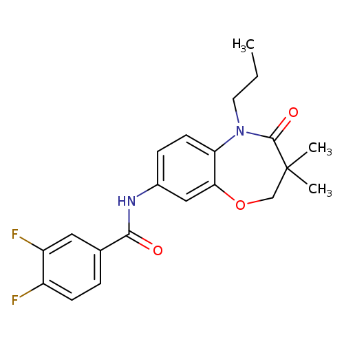 N-(3,3-dimethyl-4-oxo-5-propyl-2,3,4,5-tetrahydro-1,5-benzoxazepin-8-yl)-3,4-difluorobenzamide