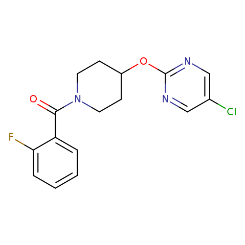 5-chloro-2-{[1-(2-fluorobenzoyl)piperidin-4-yl]oxy}pyrimidine