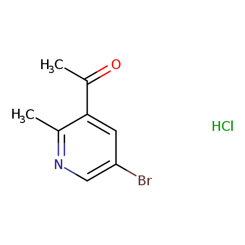 1-(5-bromo-2-methylpyridin-3-yl)ethan-1-onehydrochloride