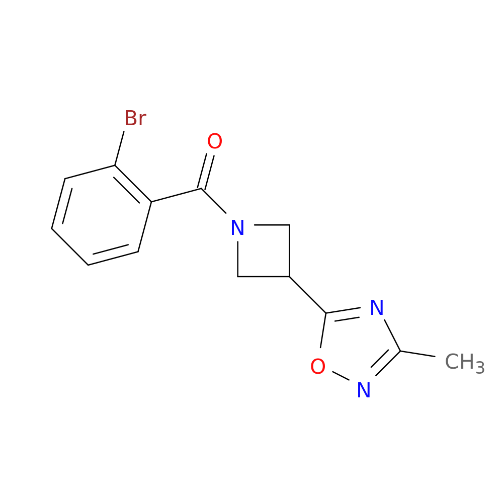 5-[1-(2-bromobenzoyl)azetidin-3-yl]-3-methyl-1,2,4-oxadiazole