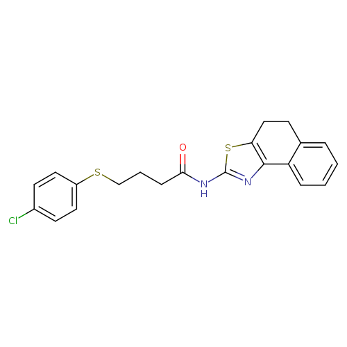 4-[(4-chlorophenyl)sulfanyl]-N-{4H,5H-naphtho[1,2-d][1,3]thiazol-2-yl}butanamide