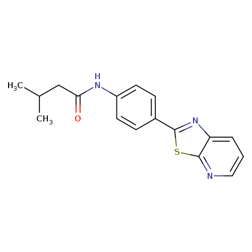 3-methyl-N-(4-{[1,3]thiazolo[5,4-b]pyridin-2-yl}phenyl)butanamide