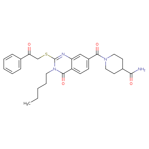 1-{4-oxo-2-[(2-oxo-2-phenylethyl)sulfanyl]-3-pentyl-3,4-dihydroquinazoline-7-carbonyl}piperidine-4-carboxamide