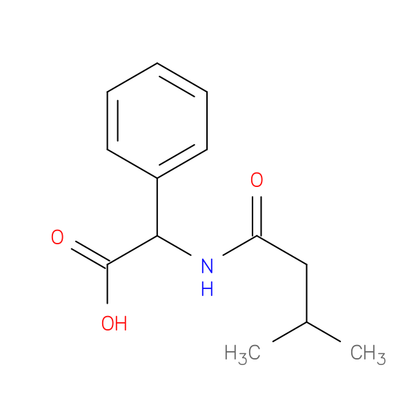 2-(3-methylbutanamido)-2-phenylacetic acid