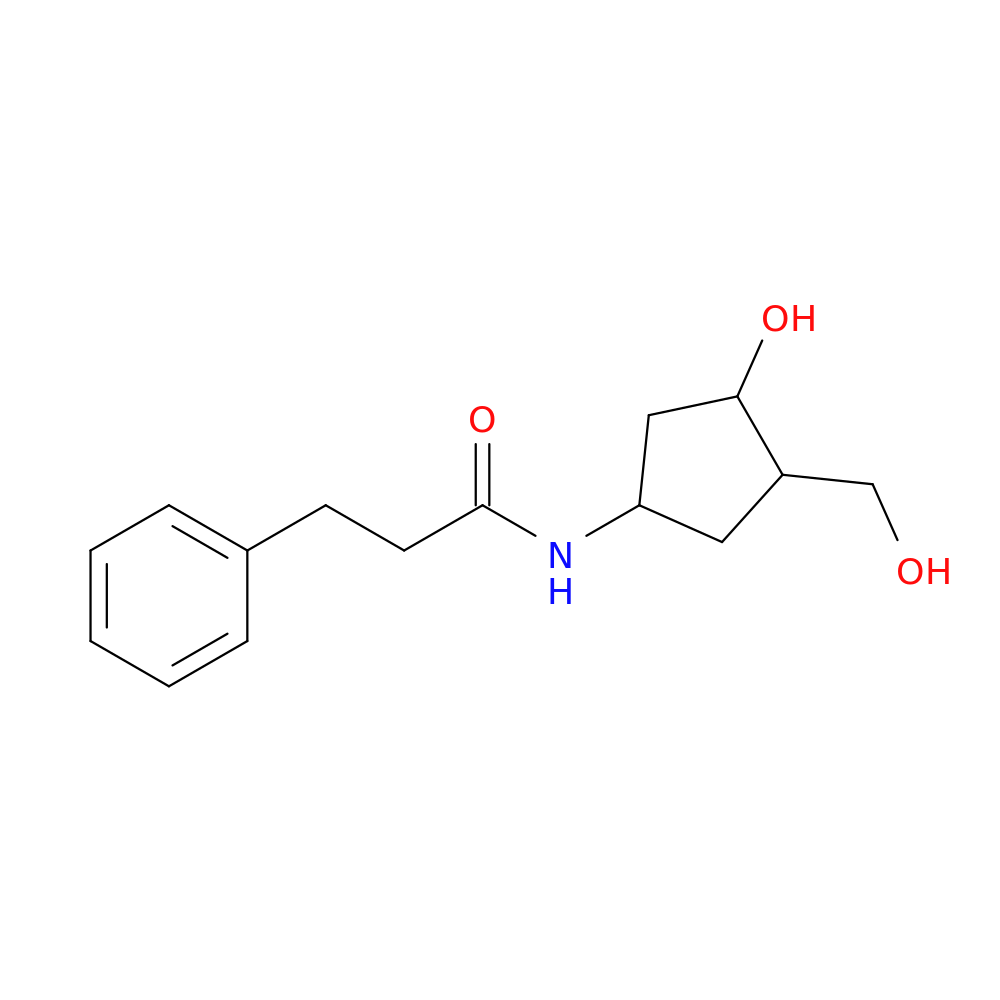 N-[3-hydroxy-4-(hydroxymethyl)cyclopentyl]-3-phenylpropanamide
