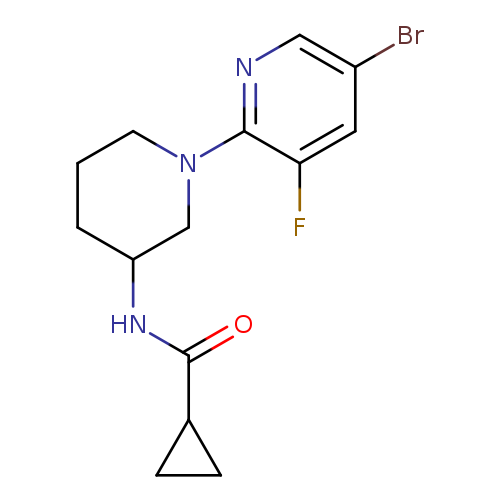 N-[1-(5-bromo-3-fluoropyridin-2-yl)piperidin-3-yl]cyclopropanecarboxamide