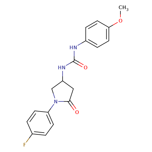 3-[1-(4-fluorophenyl)-5-oxopyrrolidin-3-yl]-1-(4-methoxyphenyl)urea