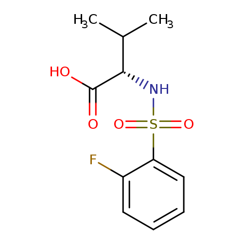(2S)-2-(2-fluorobenzenesulfonamido)-3-methylbutanoic acid