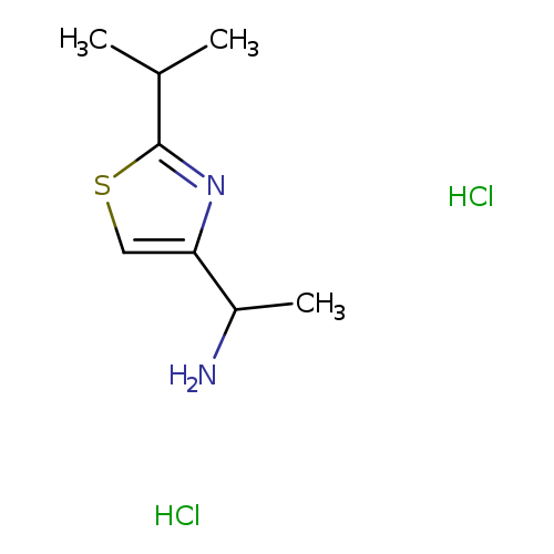 1-[2-(propan-2-yl)-1,3-thiazol-4-yl]ethan-1-amine dihydrochloride