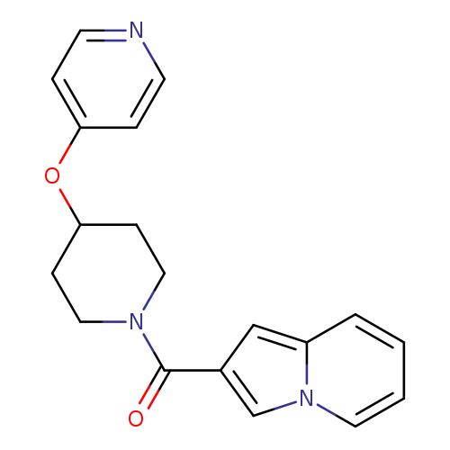2-[4-(pyridin-4-yloxy)piperidine-1-carbonyl]indolizine