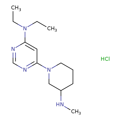 Diethyl-[6-(3-methylamino-piperidin-1-yl)-pyrimidin-4-yl]-amine hydrochloride