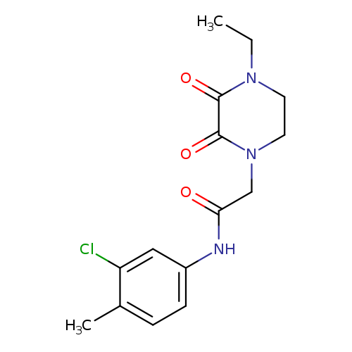 N-(3-chloro-4-methylphenyl)-2-(4-ethyl-2,3-dioxopiperazin-1-yl)acetamide