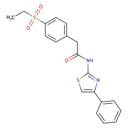 2-[4-(ethanesulfonyl)phenyl]-N-(4-phenyl-1,3-thiazol-2-yl)acetamide