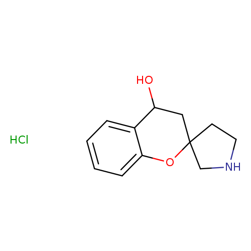 3,4-dihydrospiro[1-benzopyran-2,3'-pyrrolidine]-4-ol hydrochloride