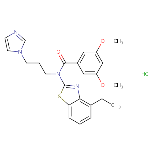 N-(4-ethyl-1,3-benzothiazol-2-yl)-N-[3-(1H-imidazol-1-yl)propyl]-3,5-dimethoxybenzamide hydrochloride