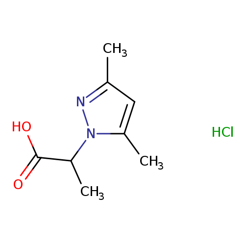 1H-Pyrazole-1-acetic acid, α,3,5-trimethyl-, hydrochloride