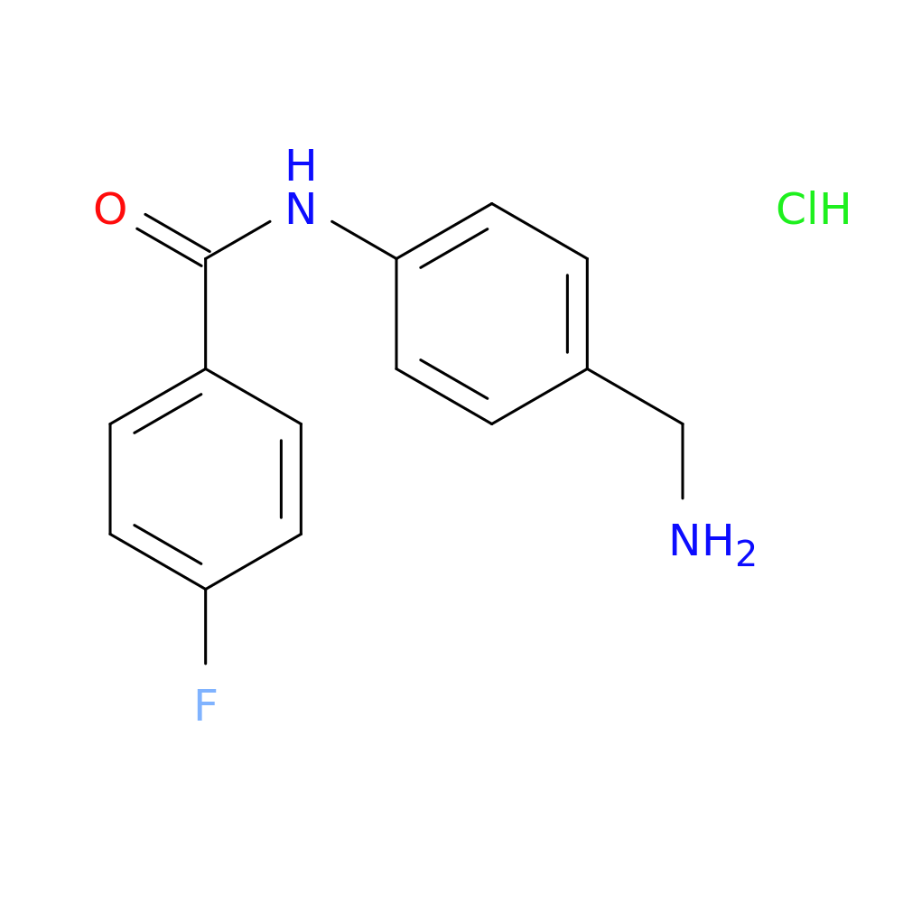 N-[4-(aminomethyl)phenyl]-4-fluorobenzamide hydrochloride