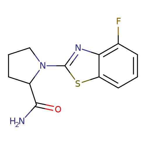 1-(4-fluoro-1,3-benzothiazol-2-yl)pyrrolidine-2-carboxamide
