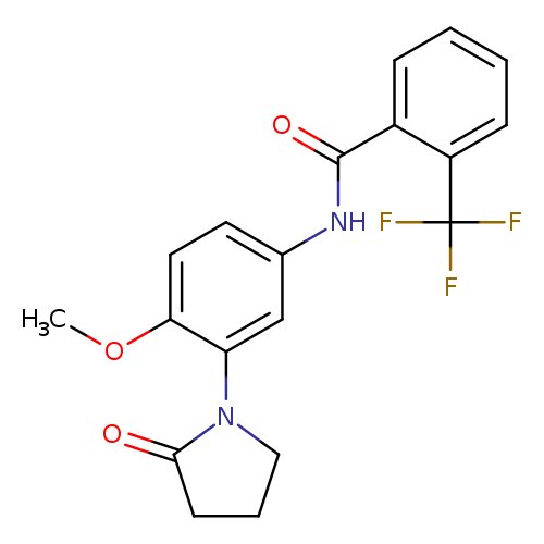 N-[4-methoxy-3-(2-oxopyrrolidin-1-yl)phenyl]-2-(trifluoromethyl)benzamide