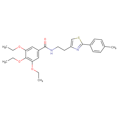 3,4,5-triethoxy-N-{2-[2-(4-methylphenyl)-1,3-thiazol-4-yl]ethyl}benzamide