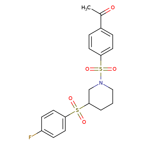1-(4-{[3-(4-fluorobenzenesulfonyl)piperidin-1-yl]sulfonyl}phenyl)ethan-1-one
