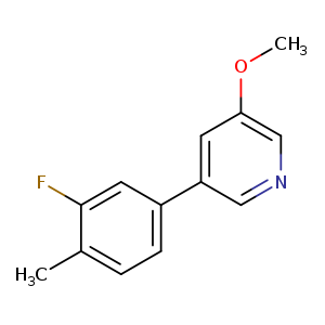 3-(3-Fluoro-4-methylphenyl)-5-methoxypyridine