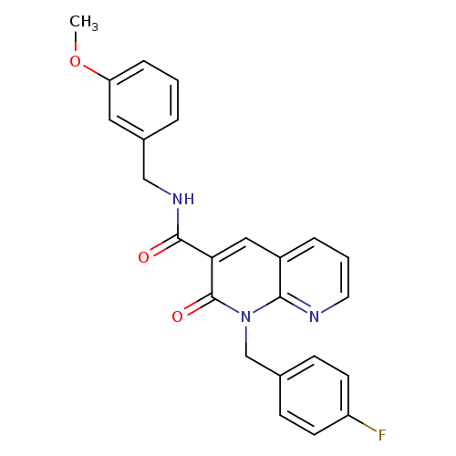 1-[(4-fluorophenyl)methyl]-N-[(3-methoxyphenyl)methyl]-2-oxo-1,2-dihydro-1,8-naphthyridine-3-carboxamide