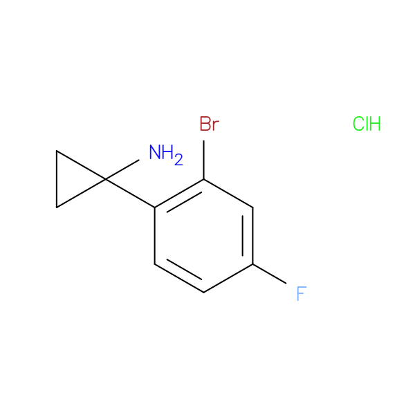 1-(2-Bromo-4-fluorophenyl)cyclopropanamine hydrochloride