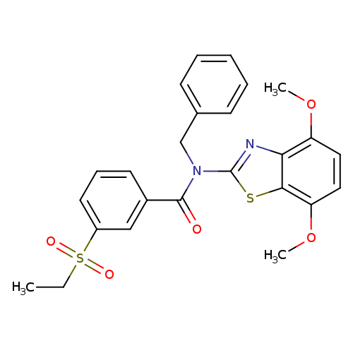 N-benzyl-N-(4,7-dimethoxy-1,3-benzothiazol-2-yl)-3-(ethanesulfonyl)benzamide
