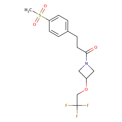 3-(4-methanesulfonylphenyl)-1-[3-(2,2,2-trifluoroethoxy)azetidin-1-yl]propan-1-one