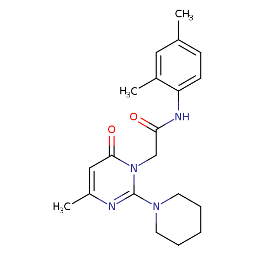 N-(2,4-dimethylphenyl)-2-[4-methyl-6-oxo-2-(piperidin-1-yl)-1,6-dihydropyrimidin-1-yl]acetamide