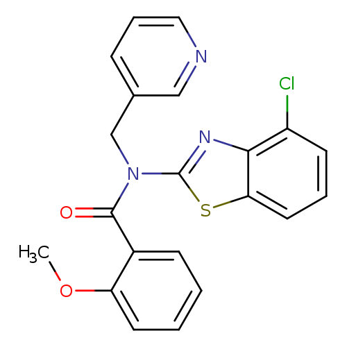 N-(4-chloro-1,3-benzothiazol-2-yl)-2-methoxy-N-[(pyridin-3-yl)methyl]benzamide