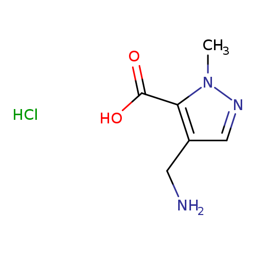 4-(aminomethyl)-1-methyl-1H-pyrazole-5-carboxylic acid hydrochloride