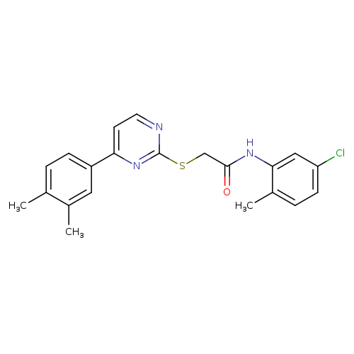 N-(5-chloro-2-methylphenyl)-2-{[4-(3,4-dimethylphenyl)pyrimidin-2-yl]sulfanyl}acetamide