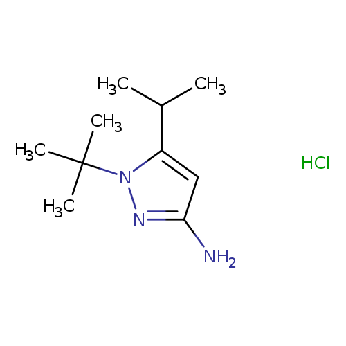 1-tert-butyl-5-(propan-2-yl)-1H-pyrazol-3-aminehydrochloride