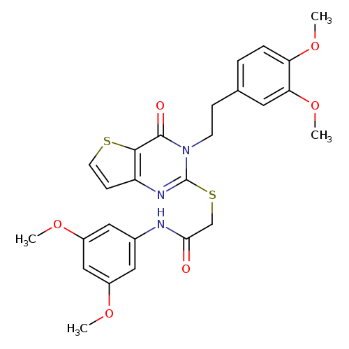 N-(3,5-dimethoxyphenyl)-2-({3-[2-(3,4-dimethoxyphenyl)ethyl]-4-oxo-3H,4H-thieno[3,2-d]pyrimidin-2-yl}sulfanyl)acetamide
