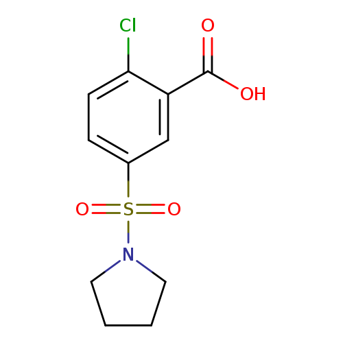 2-Chloro-5-(pyrrolidin-1-ylsulfonyl)benzoic acid